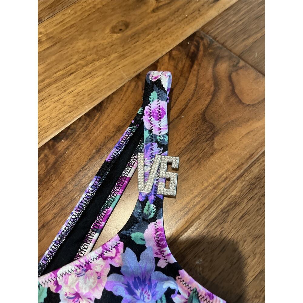 Victoria's Secret Womens One Piece One Shoulder Floral Swimsuit Size M Victorias - Picture 2 of 11